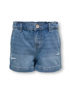 KOGCOMET Middels høy midje Wide Leg Fit Denimshorts