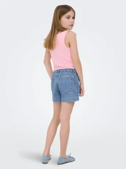 KOGCOMET Middels høy midje Wide Leg Fit Denimshorts