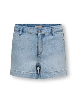 KOGCOMET Middels høy midje Wide Leg Fit Denimshorts