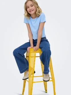 KOGDEIA Høy midje Wide Leg Fit Jeans