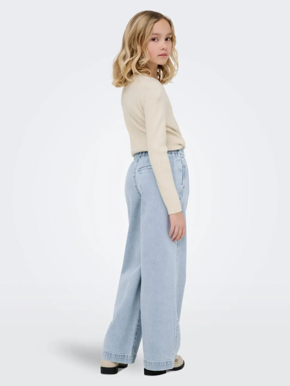 KOGDEIA Høy midje Wide Leg Fit Jeans
