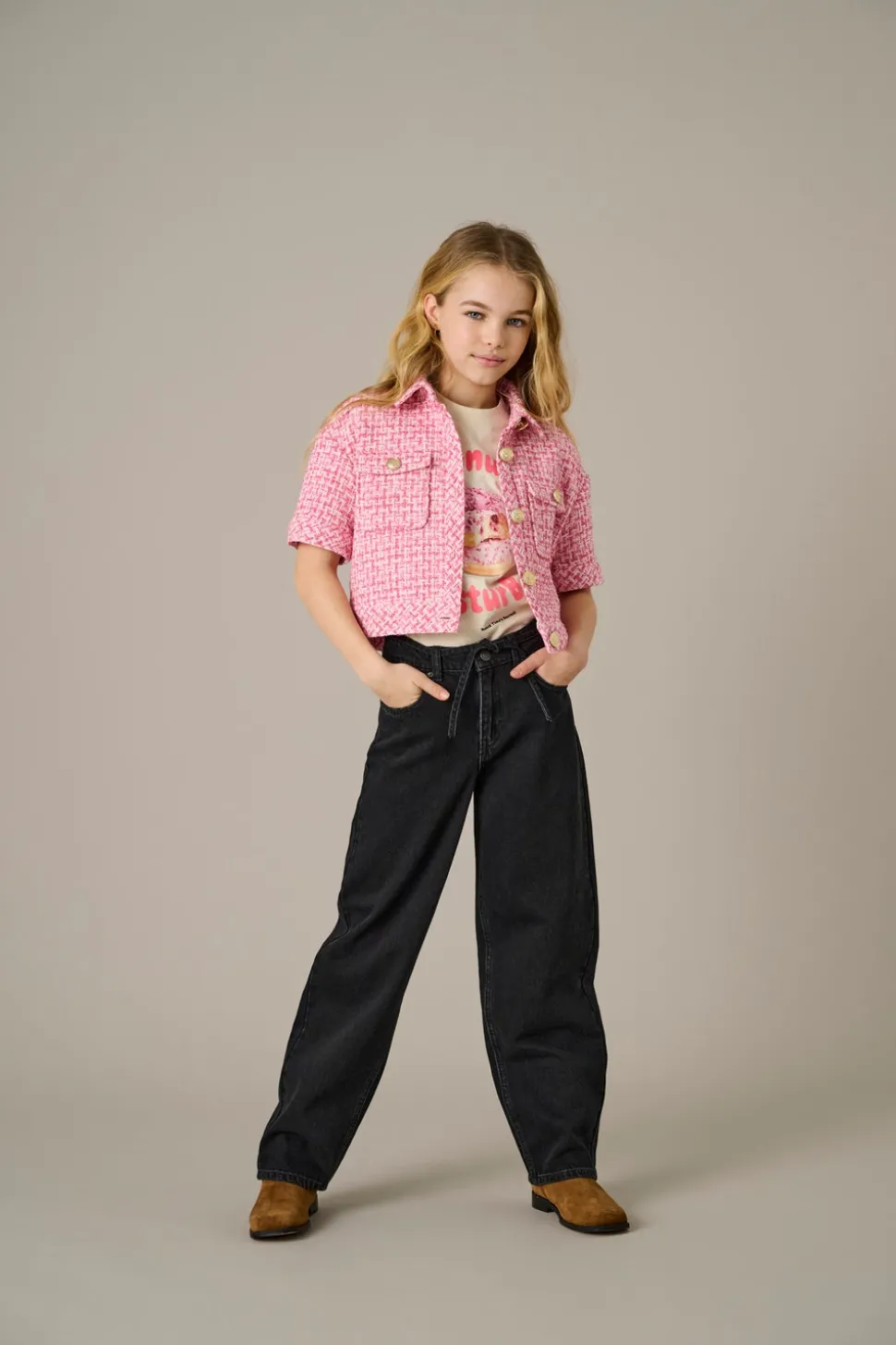 KOGGIANNA Middels høy midje Balloon Fit Ankellengde Jeans