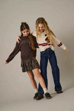 KOGHOPE Høy midje Wide Leg Fit Ankellengde Jeans