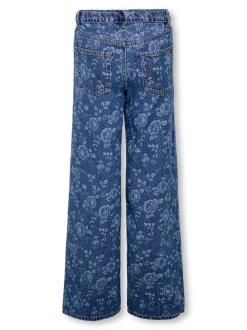 KOGHOPE Høy midje Wide Leg Fit Ankellengde Jeans