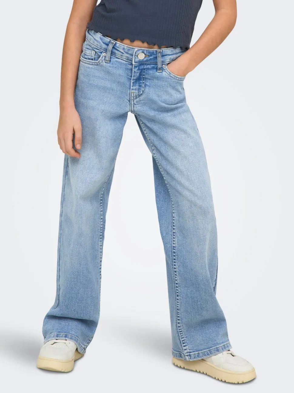KOGJUDY-O Lav midje Wide Leg Fit Jeans