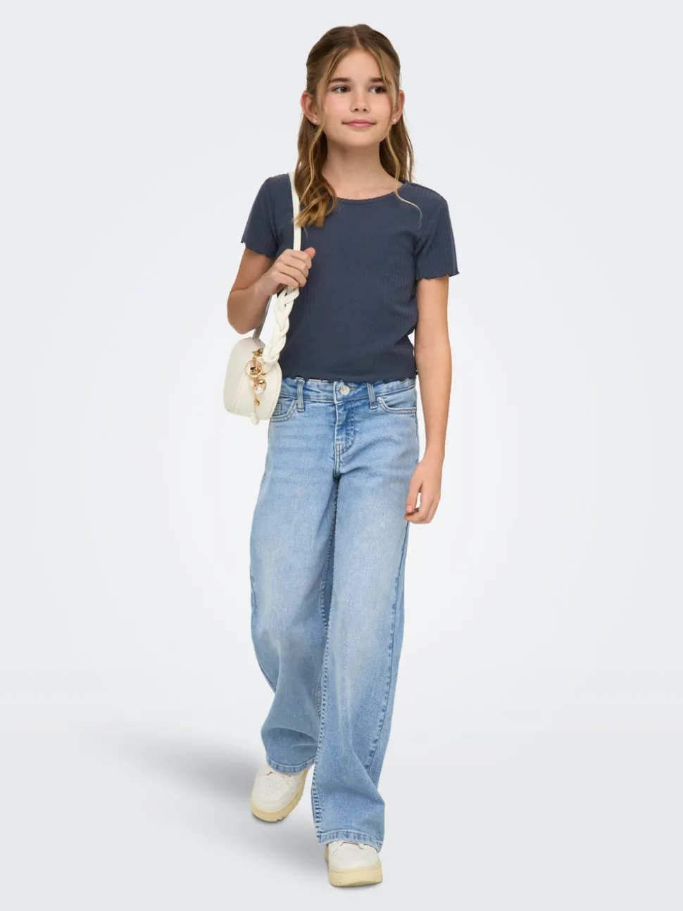 KOGJUDY-O Lav midje Wide Leg Fit Jeans