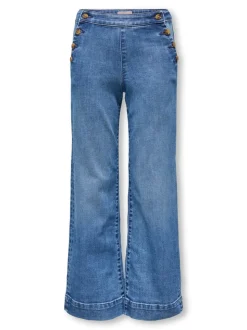 KOGMADISON Høy midje Wide Leg Fit Ankellengde Jeans