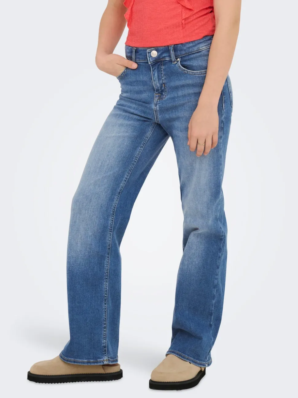 KOGMADISON Middels høy midje Wide Leg Fit Jeans