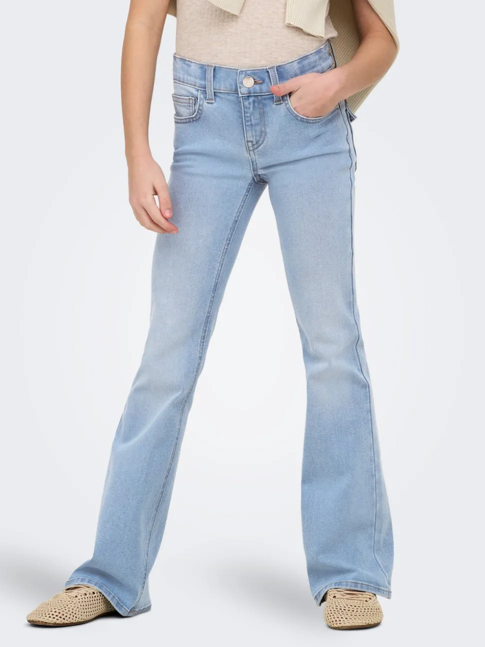 KOGPHOEBE Lav midje Flared Fit Jeans