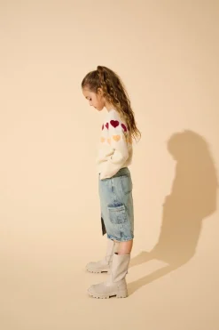 KOGPOSEY Denim Denimskjørt Midiskjørt