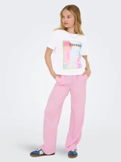KOGSIESTA Straight Fit Lin Bukser