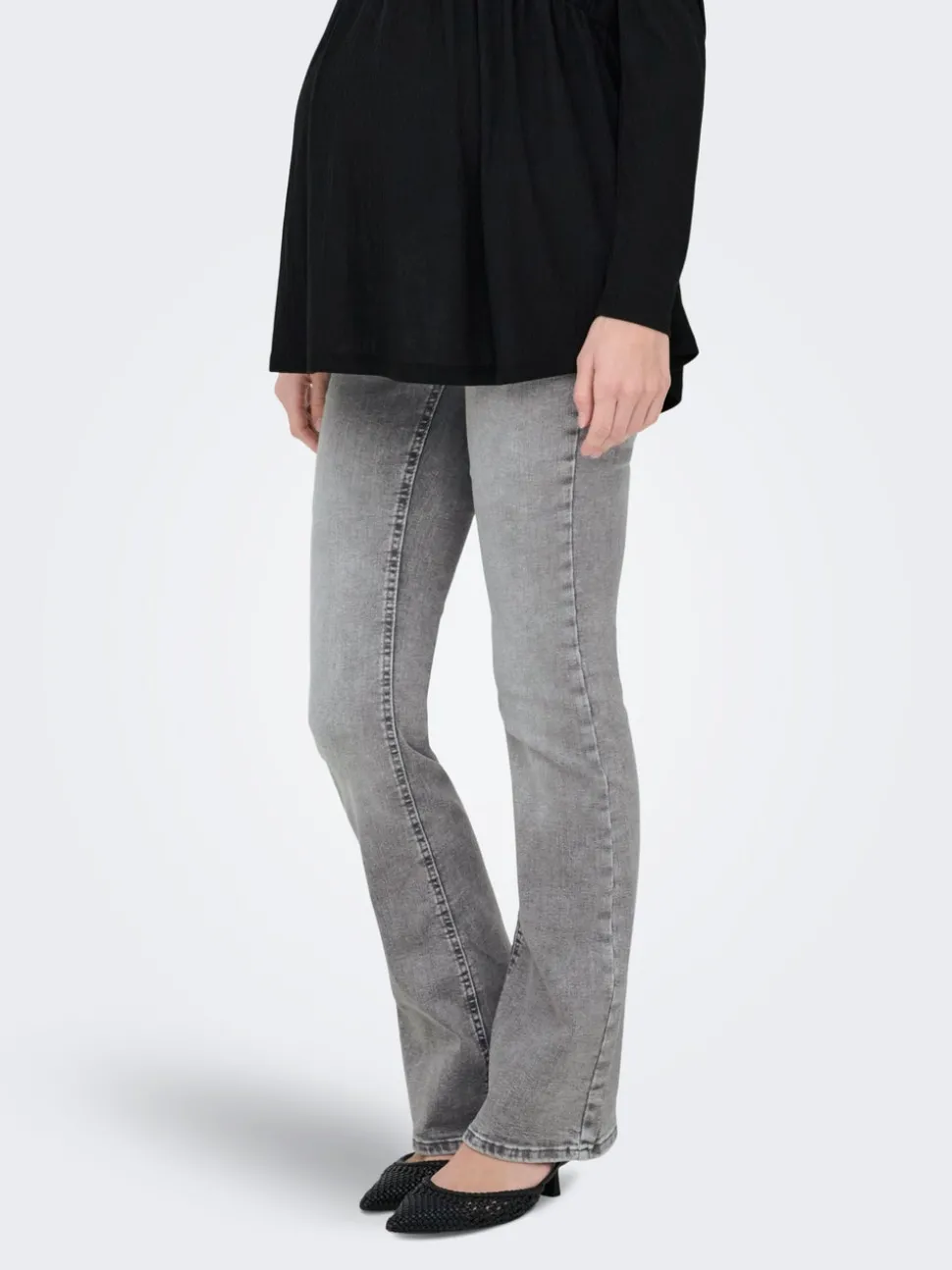 OLMBLUSH Middels høy midje Flared Fit Jeans