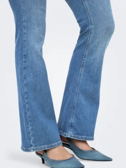 OLMBLUSH Middels høy midje Flared Fit Jeans