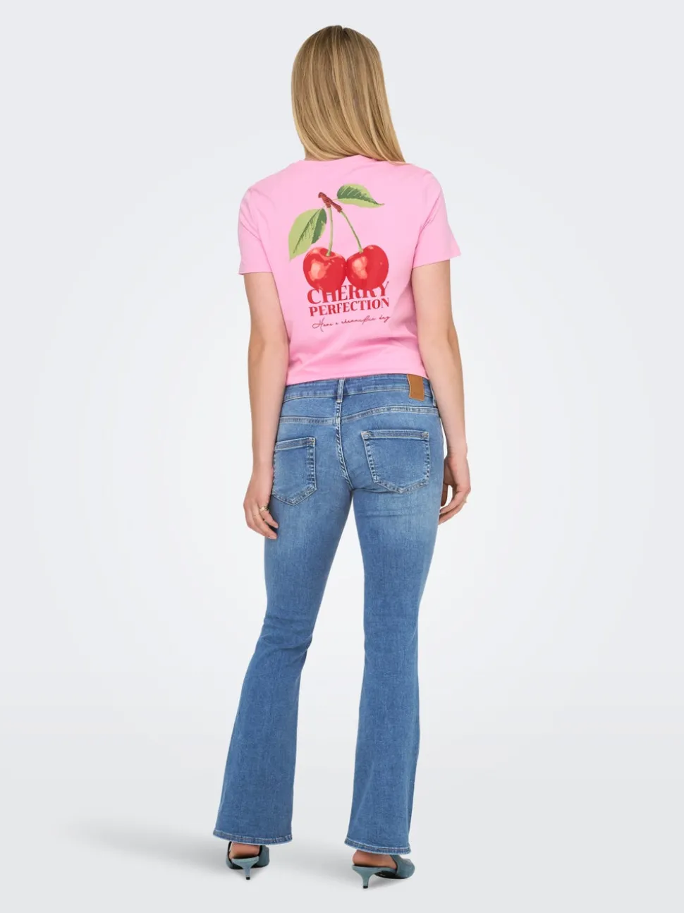 OLMBLUSH Middels høy midje Flared Fit Jeans