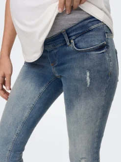 OLMBLUSH Middels høy midje Skinny Fit Ankellengde Jeans