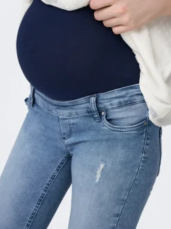 OLMBLUSH Middels høy midje Skinny Fit Ankellengde Jeans