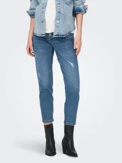 OLMCATWALK Høy midje Mom Fit Ankellengde Jeans