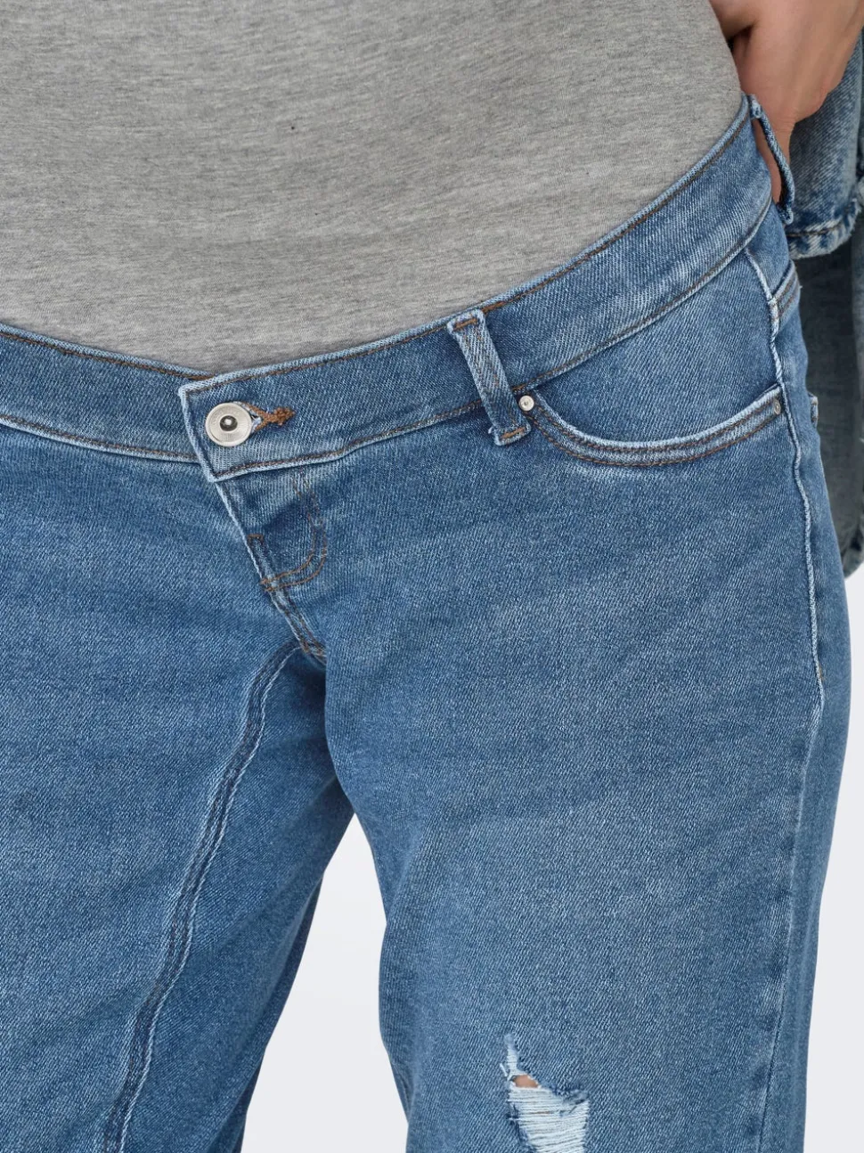 OLMCATWALK Høy midje Mom Fit Ankellengde Jeans