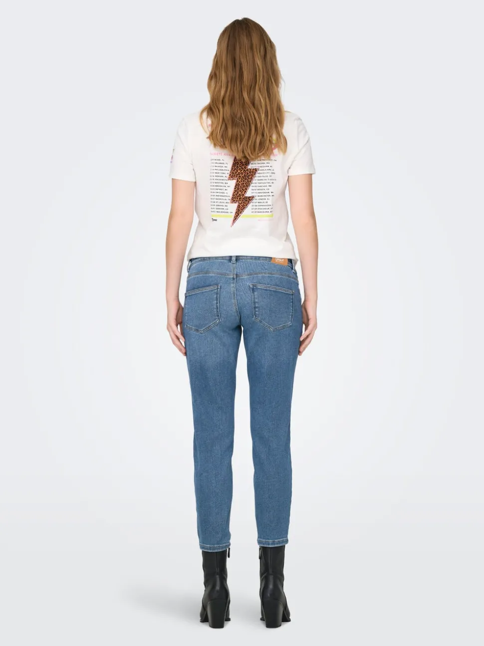 OLMCATWALK Høy midje Mom Fit Ankellengde Jeans