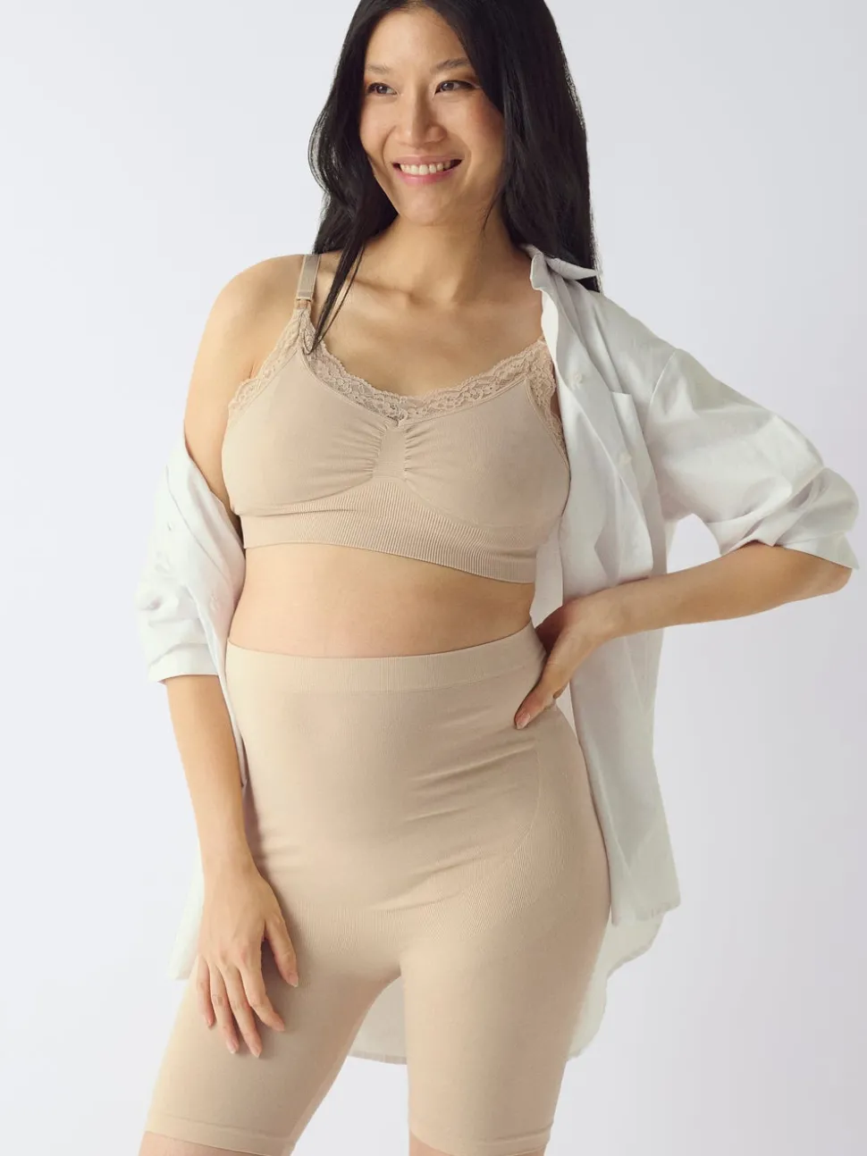 OLMHOPE Høy midje Regular Fit Sømløs shorts