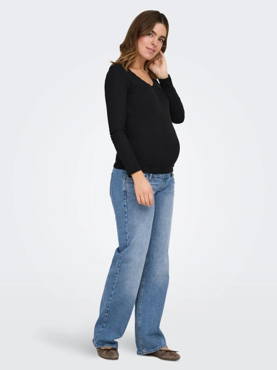 OLMJUICY Høy midje Straight Fit Jeans