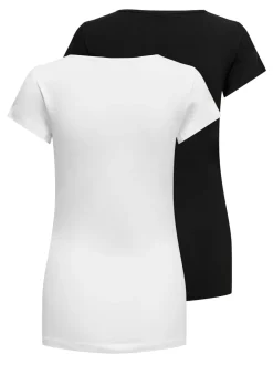 OLMLOVELY 2-pack T-skjorte