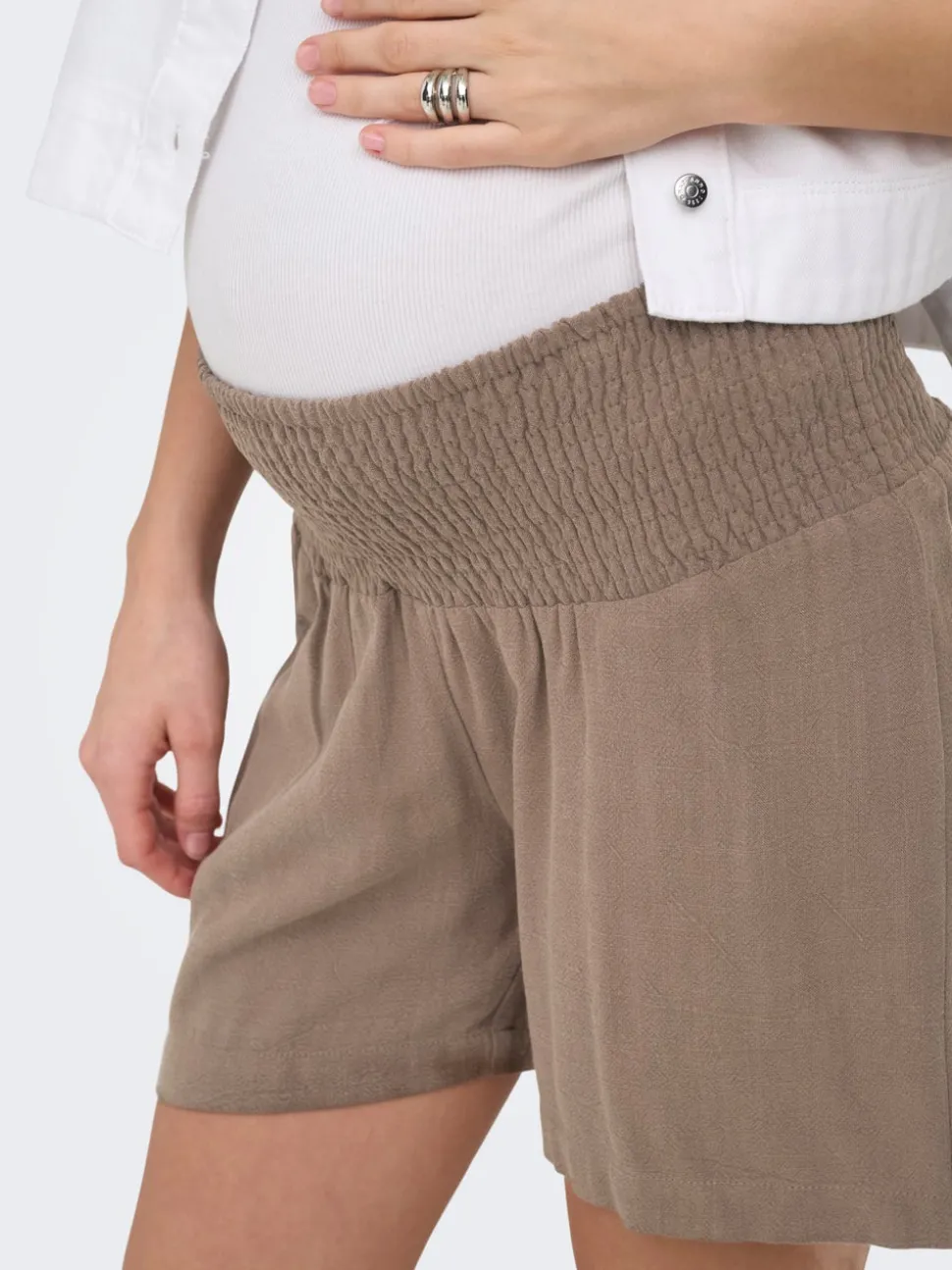 OLMSIESTA Middels høy midje Regular Fit Lin Shorts