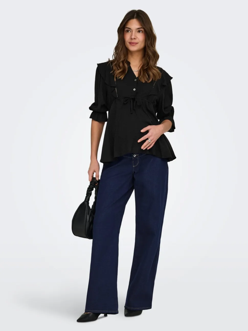 OLMSNOW Høy midje Wide Leg Fit Jeans