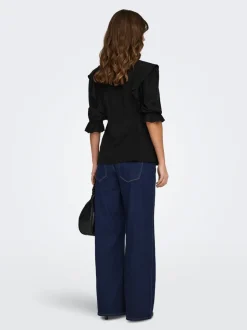 OLMSNOW Høy midje Wide Leg Fit Jeans