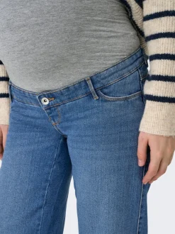 OLMSNOW Høy midje Wide Leg Fit Jeans