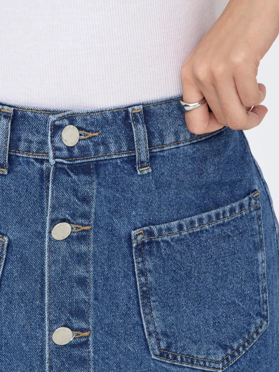 ONLAMAZING Denim Denimskjørt Kort skjørt