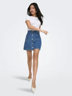 ONLAMAZING Denim Denimskjørt Kort skjørt