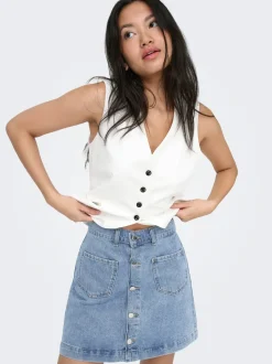 ONLAMAZING Denim Denimskjørt Kort skjørt
