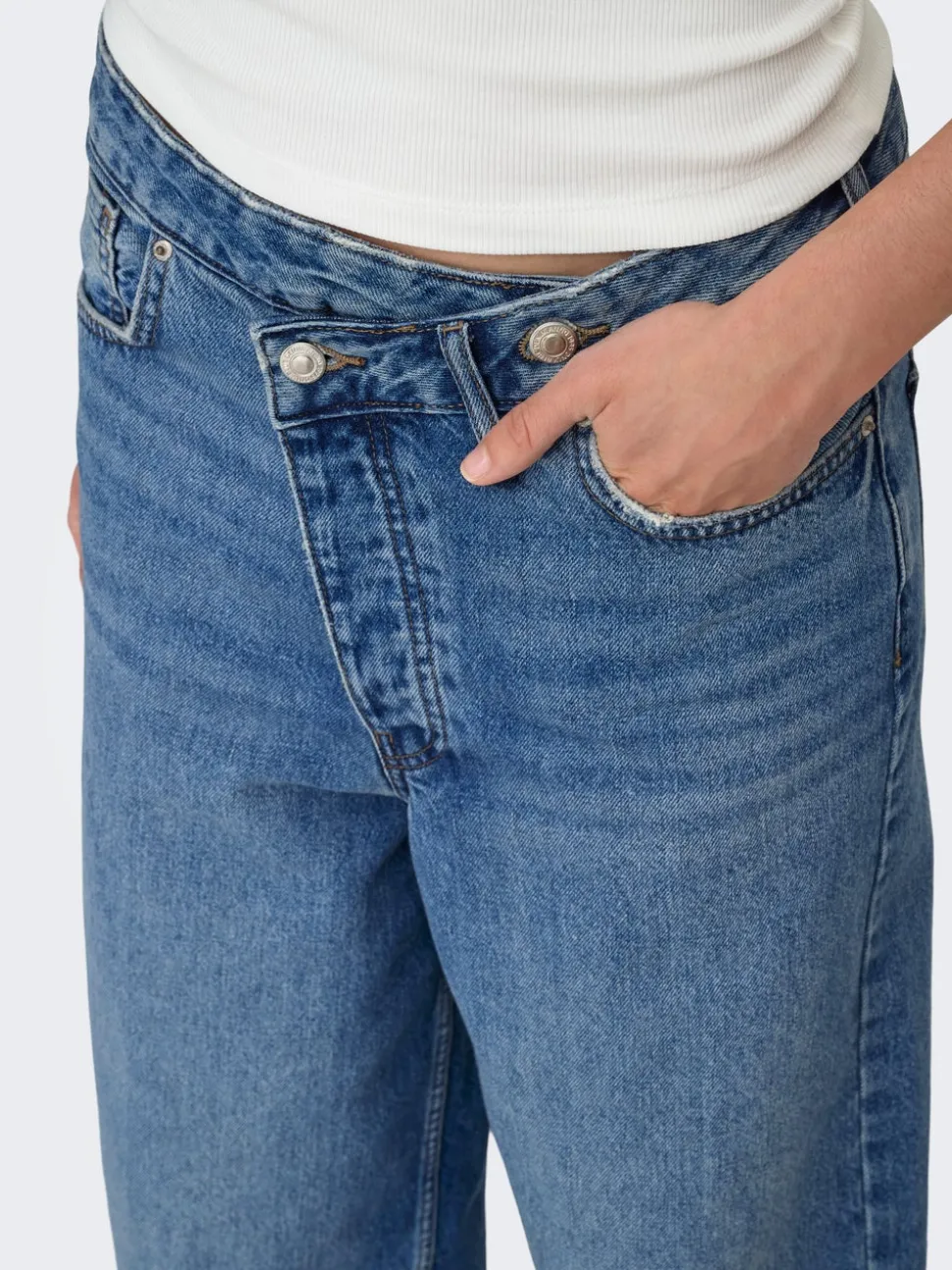 ONLAMBER Lav midje Baggy Fit Jeans
