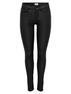 ONLANNE Skinny Fit Bukse i kunstskinn