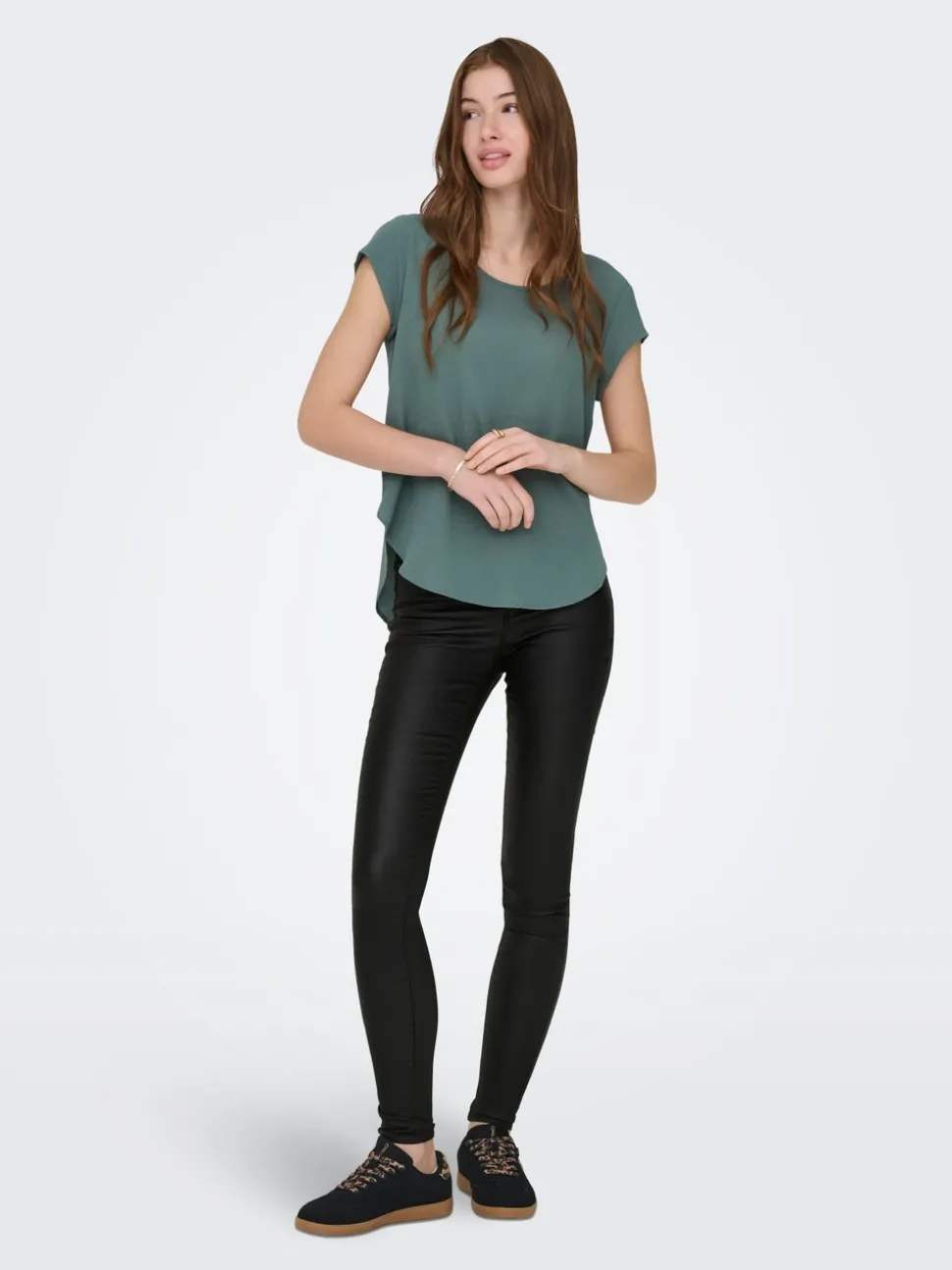 ONLANNE Skinny Fit Bukse i kunstskinn