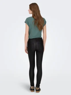 ONLANNE Skinny Fit Bukse i kunstskinn