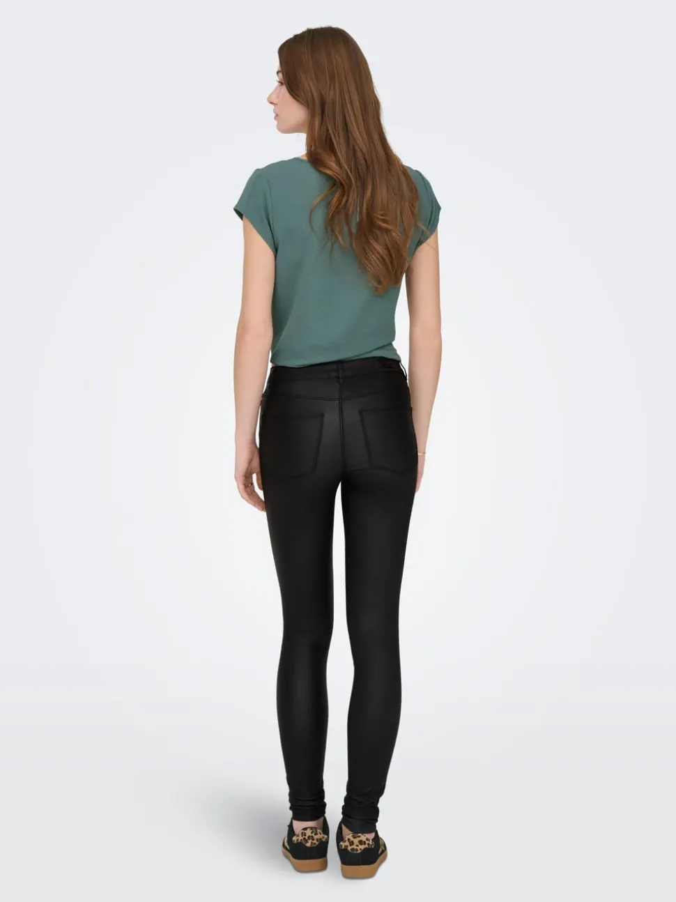 ONLANNE Skinny Fit Bukse i kunstskinn