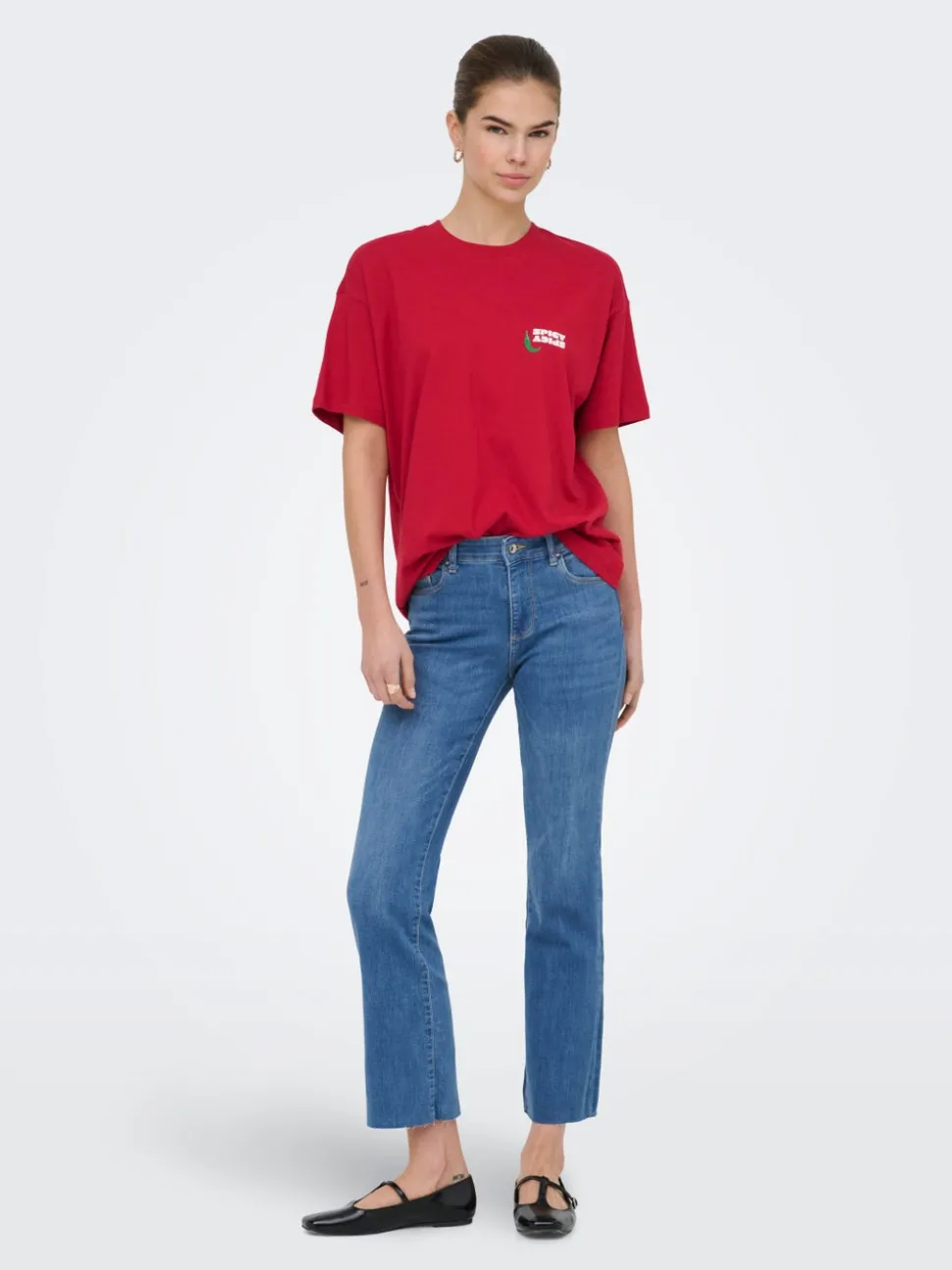 ONLANN-KENYA Middels høy midje Flared Fit Jeans