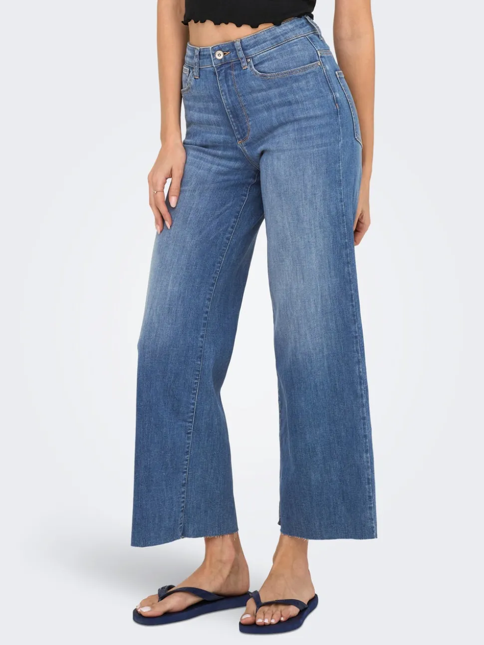 ONLANN-MADISON Høy midje Cropped Fit Jeans