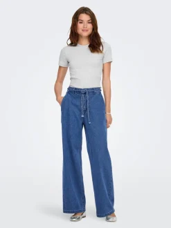 ONLARLENE Høy midje Wide Leg Fit Jeans