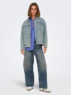 ONLBAXTER Middels høy midje Wide Leg Fit Jeans