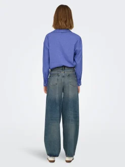 ONLBAXTER Middels høy midje Wide Leg Fit Jeans