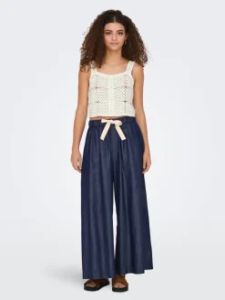 ONLBEA Høy midje Wide Leg Fit Ankellengde Jeans