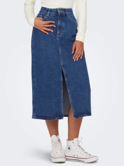ONLBIANCA Denim Denimskjørt Midiskjørt