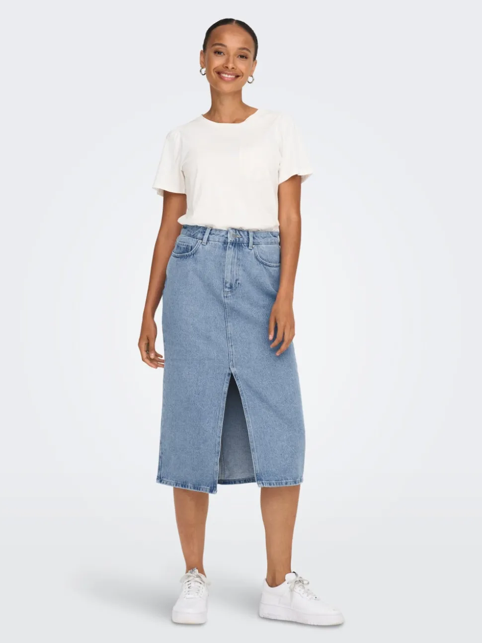 ONLBIANCA Denim Denimskjørt Midiskjørt