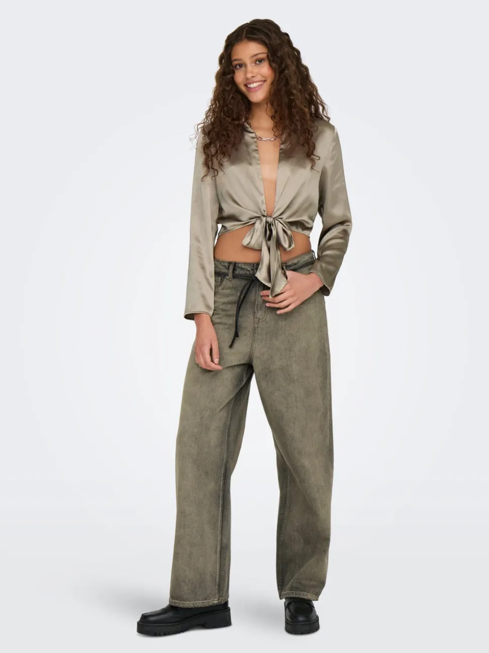 ONLBLEECKER Middels høy midje Loose fit Jeans