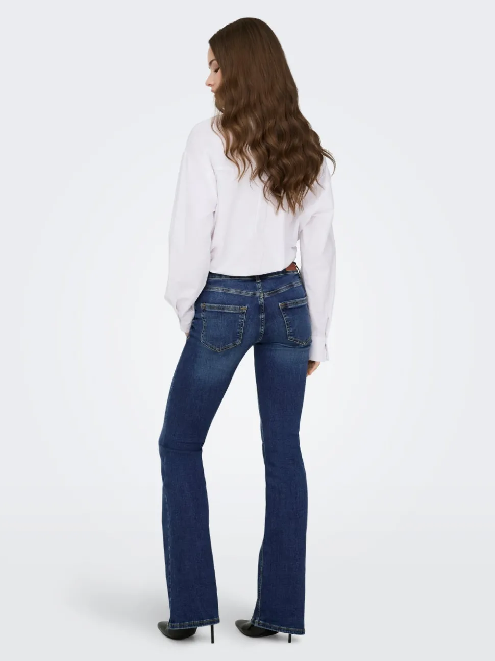 ONLBLUSH Lav midje Flared Fit Jeans