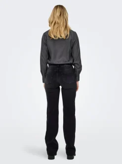 ONLBLUSH Middels høy midje Straight Fit Jeans
