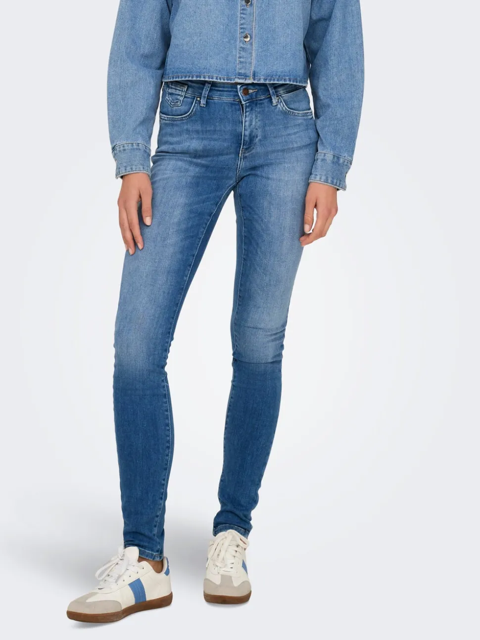 ONLBLUSH Middels høy midje Skinny Fit Jeans